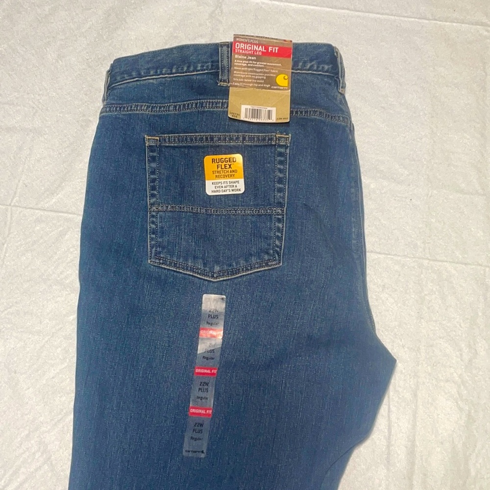 Carhartt Womens Plus Original fit Straight Leg Jeans! New With Tags! NWT